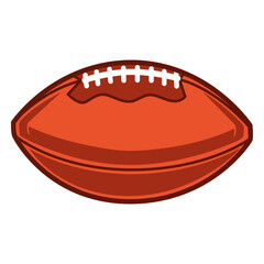 American football horizontal illustration
