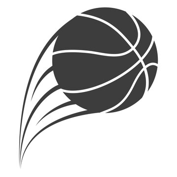 Basketball ball throw cut out