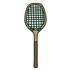 Tennis racquet doodle
