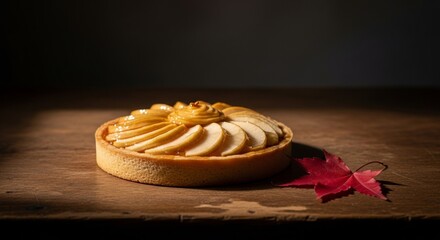 Rustic Apple Tart Autumn Still Life