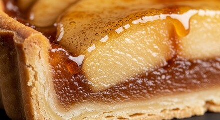 Caramelized Baked Apple Slice Macro