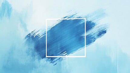 Abstract paint splatter in shades of blue.