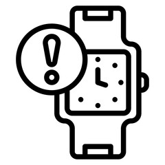 smartwatch alert icon
