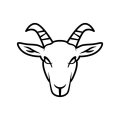 Goat head icon with curved horns.