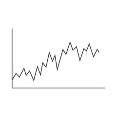 Trading Chart Vector – Clean Financial Graph Design for Crypto, Forex & Stock Market