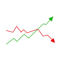 Trading Chart Vector – Clean Financial Graph Design for Crypto, Forex & Stock Market