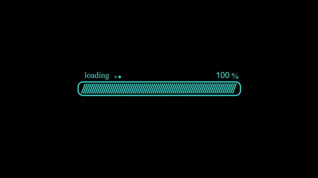 Smooth Waiting Progress Bar Animation, Animated Sleek Progress Bar