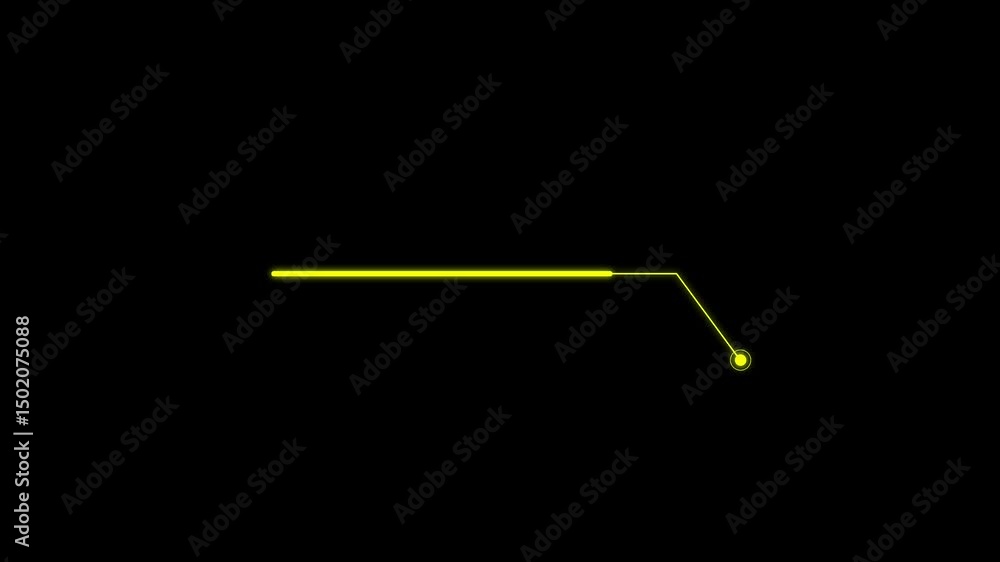 Poster white color callout hud animation with futuristic design. alpha 4k video black background call out b