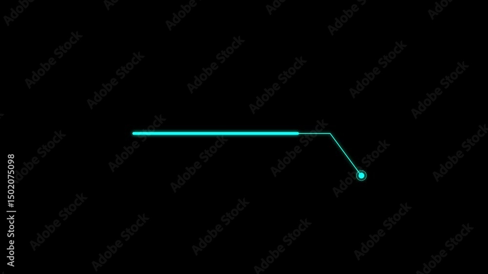 Poster white color callout hud animation with futuristic design. alpha 4k video black background call out b
