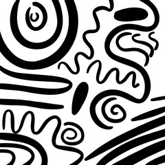  Abstrakcja z kwiatami do plakatu / banera