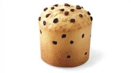 Italian Panettone Milanese fluffy sweet bread raisins and candied fruit offering antioxidants and energy boosting carbohydrates during the holidays