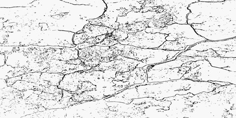 white surface with a pattern of cracks and dark spots all over it, creating a distressed and aged texture and effect grunge white background.