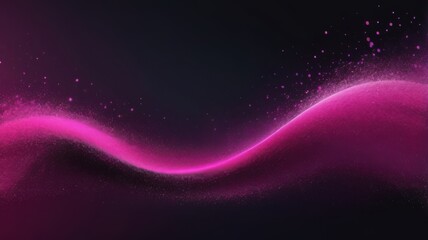 Obraz premium Black deep dark raspberry purple fuchsia magenta pink white abstract background. Color gradient ombre blurred wave. Grain noise mesh particle. Bright light glitter glow shine neon metallic foil.