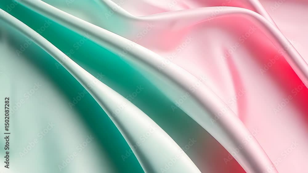 Aufkleber soft fabric symphony: a mesmerizing display of flowing fabric, gracefully draped in a symphony of so