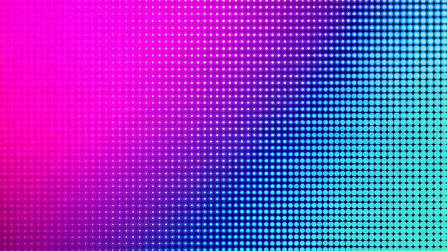 Vibrant Pixel Grid: A dynamic gradient of pink, blue, and green forms a vibrant pixel grid, creating an eye-catching abstract background with a modern and futuristic feel.