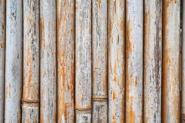 natural wooden background with a texture of pattern of old dry bamboo with acopy space