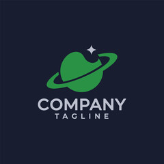 Planet logo design template