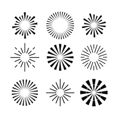 Fire work collection vector