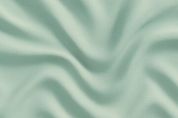 Fototapeta premium Generative AI, Soft Mint Green Fabric Texture With Folds