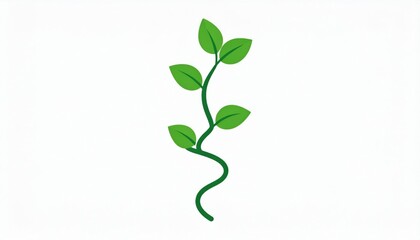 Simple Green Plant Illustration