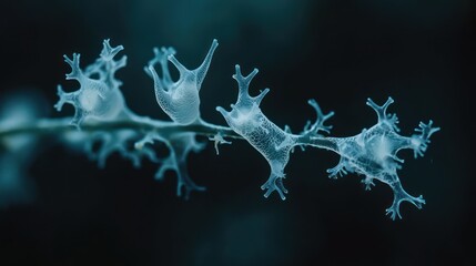 Delicate, translucent marine organisms