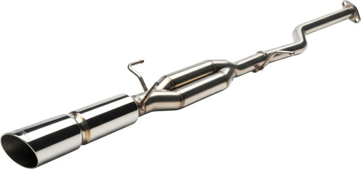 Fototapeta premium High Performance Stainless Steel Dual Exhaust System for Car Modification