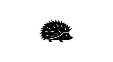 Hedgehog Silhouette Walking Simple Graphic Design © good