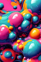 abstract background with bubbles