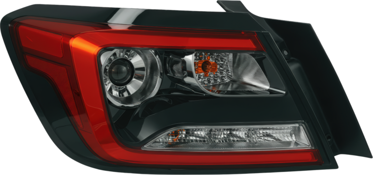 Modern Car Taillight Assembly Automotive Red Clear LED Light Stylish Rear Lamp Design