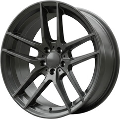 Obraz premium Gunmetal Gray Multi Spoke Alloy Car Rim Automotive Wheel Design