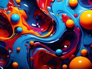 Obraz premium abstract background with bubbles