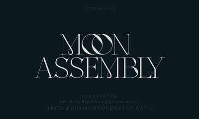 Moon Assembly – Elegant Serif Display Font with Lunar Motif