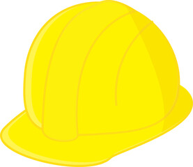 A vector art of a construction hat.