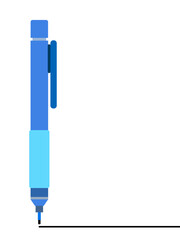 シャープペンシルのイラスト｜文房具・筆記用具素材