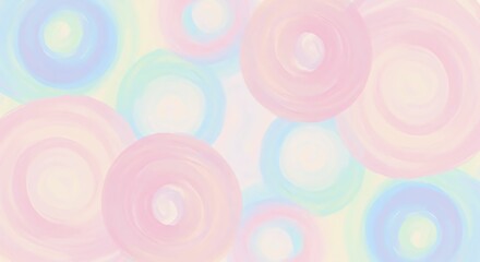 Pastel Circles on Light Background