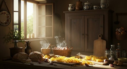 Pasta with Bread and Garlic