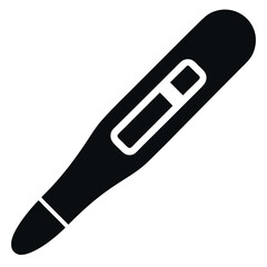 Digital pregnancy kit Icon vector silhouette icon on white background