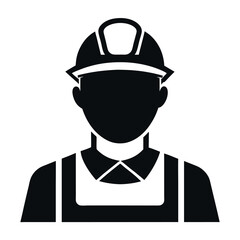 police officer vector illustration silhouette icon on white background