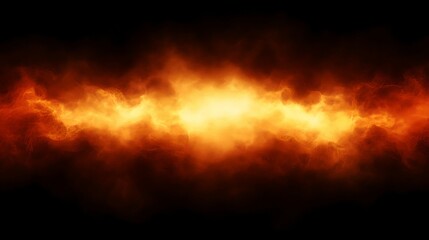 an intense and fiery scene with a blurred background, featuring bright orange and yellow flames set against a dark backdrop, suggesting a dramatic effect often associated with danger or conflict