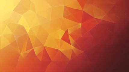 Obraz premium this is an abstract digital art piece featuring geometric shapes predominantly in orange and red hues, creating a warm and energetic atmosphere with a slight gradient transitioning to cooler tones