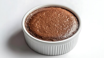 Chocolate Souffl� in a White Ramekin
