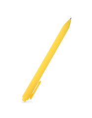 One stylish pen in air isolated on white