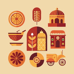 Minimalist Travel Vector Backgrounds