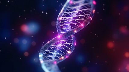 abstract background with dna molecule