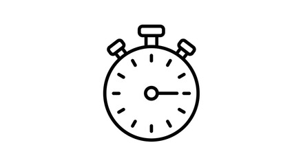 Obraz premium Stopwatch Icon - Time Management Symbol