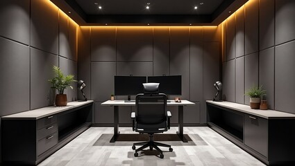 Modern Home Office Interior Design. (3)
