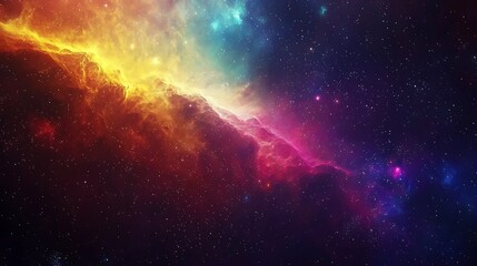 Fototapeta premium Colorful nebula in deep space