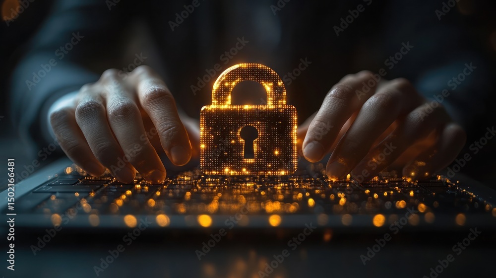 Poster cybersecurity: protecting digital assets with robust encryption