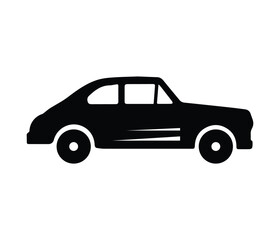 Sport Car Logo, car icon, car silhouette, car illustration, Vector Silhouette of Sports Car Black Coupe Side View Illustration.