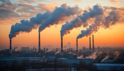 A team conducting air quality studies in an industrial area, Pollution Control, Engaged and ecoconscious